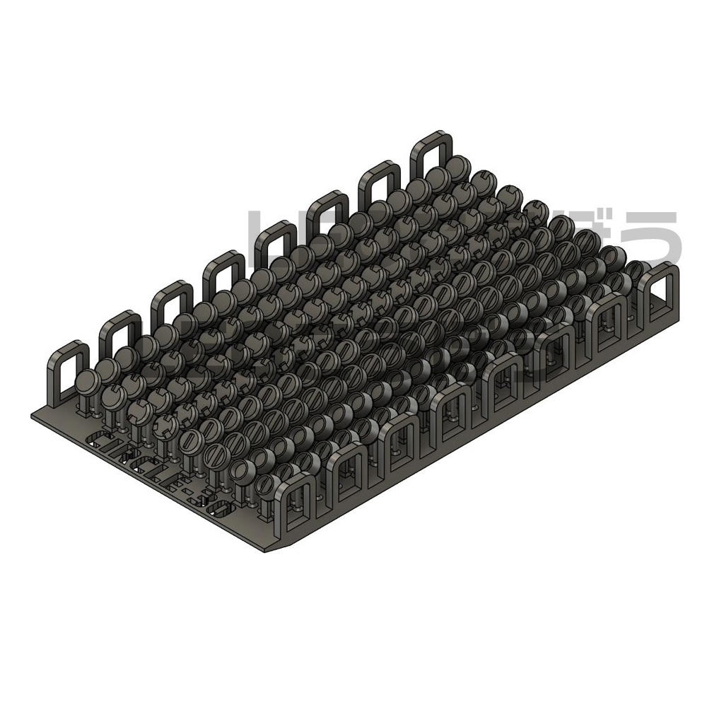 丸モールド(直径3mm) 1シート(8種類✕各20個)3Dプリンタ出力品