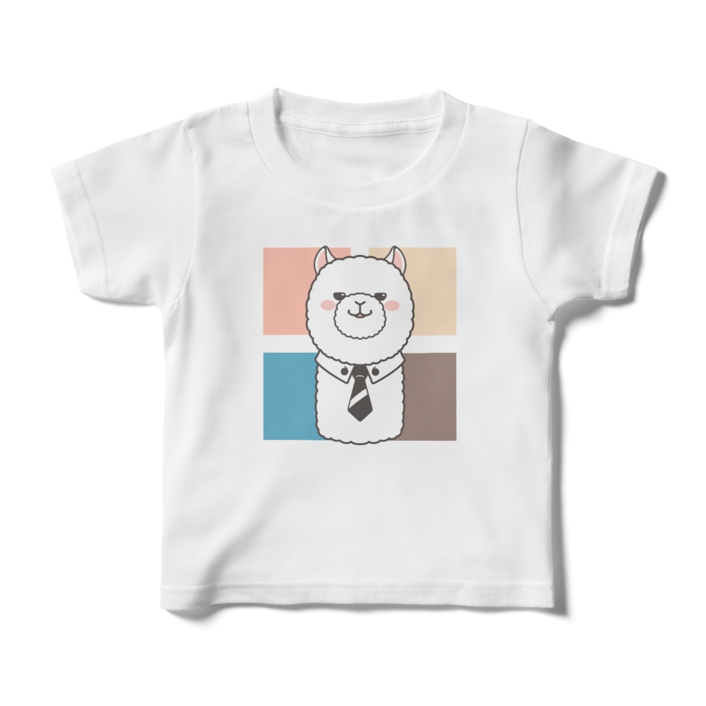 アルパカ社長 4COLORS キッズTシャツ