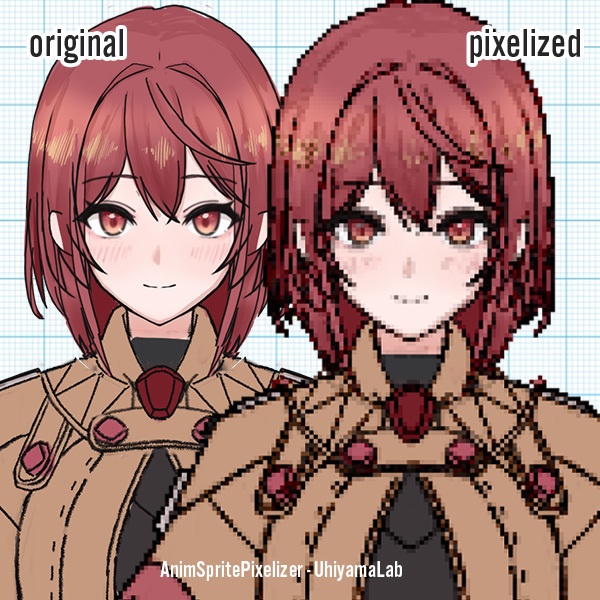 ドット絵変換ツール AnimSpritePixelizer 2Dゲーム開発効率化