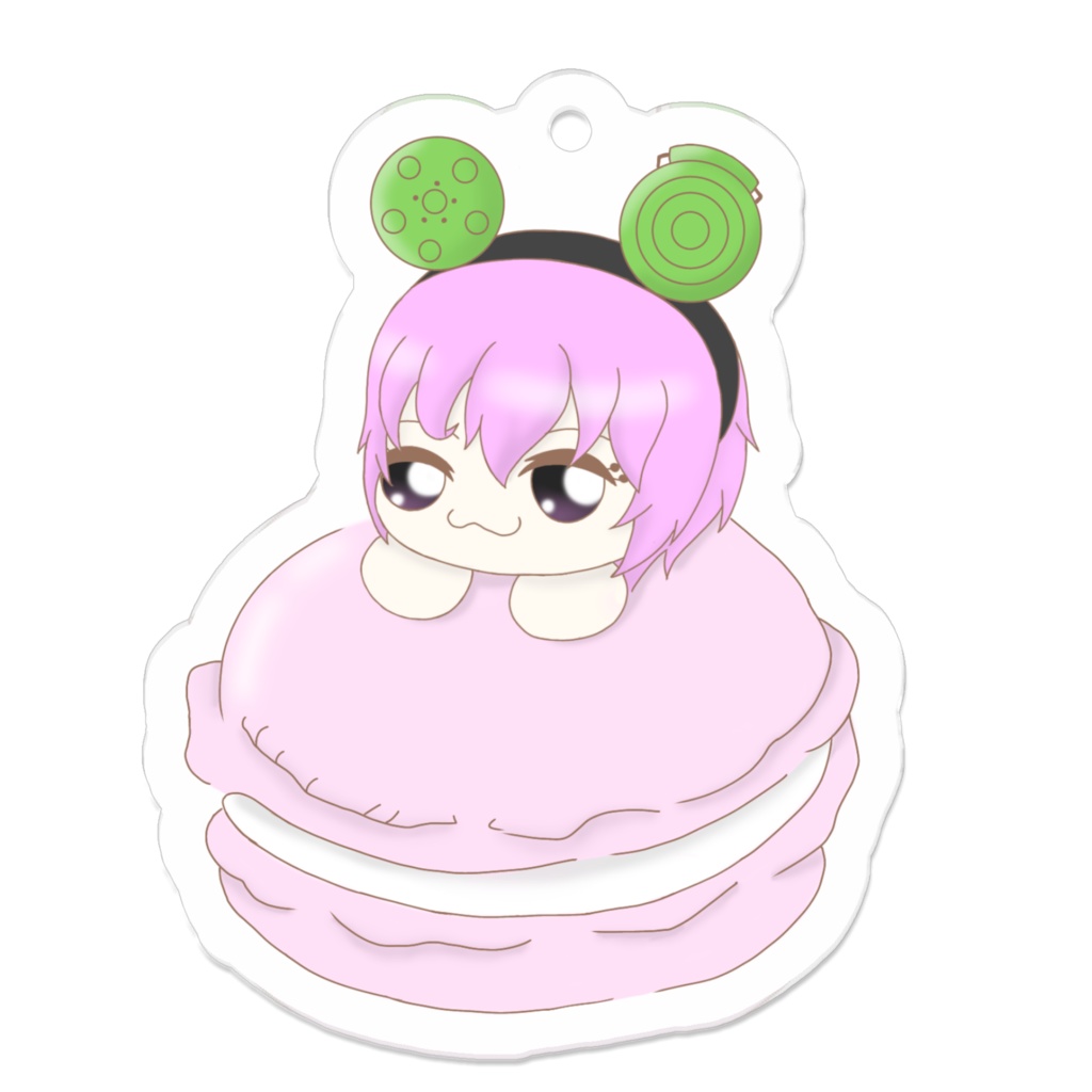 じらいちゃんとマカロンアクキー