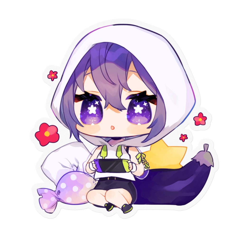 ひきこもりゲームかなぎちゃんステッカー