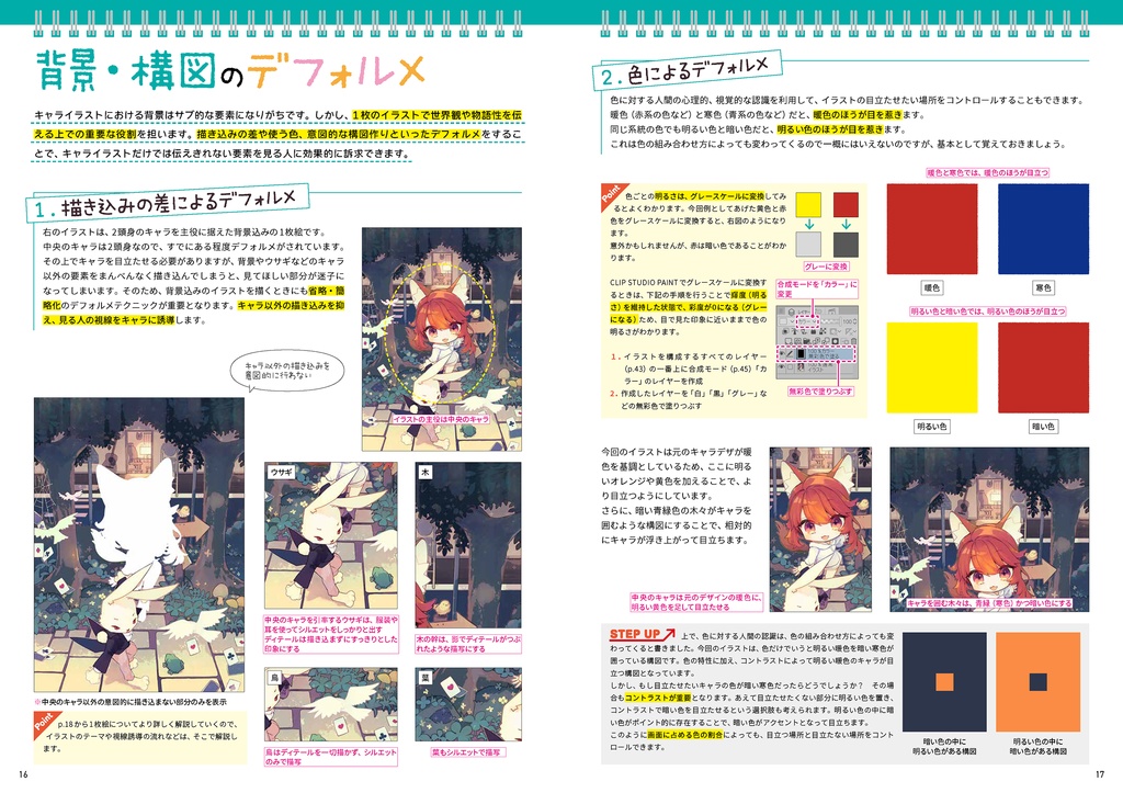 デフォルメテクニック illustrated by 些夜(絵伝 -KAIDEN- vol.3)