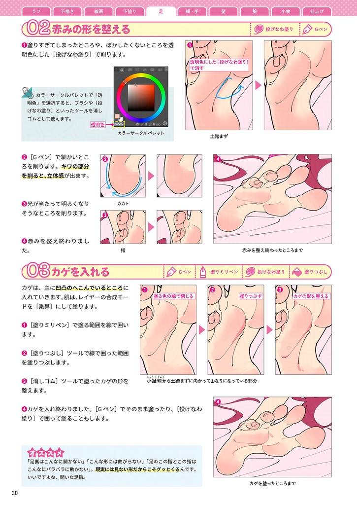 魅惑的な「足」の描き方 illustrated by 牛木義隆(絵伝 -KAIDEN- vol.4)