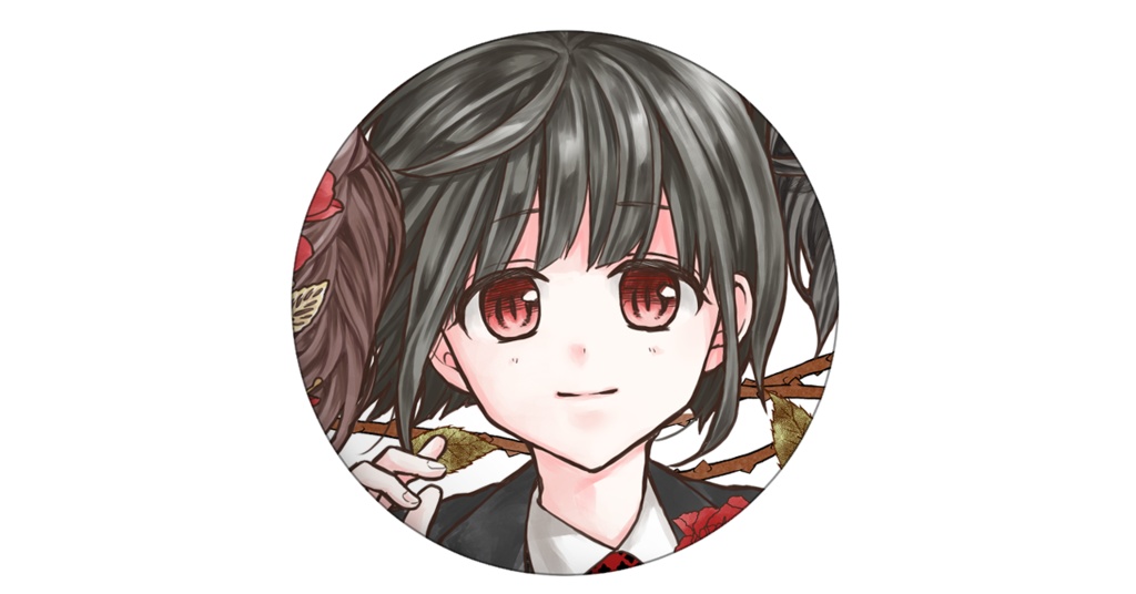 缶バッジ　霖