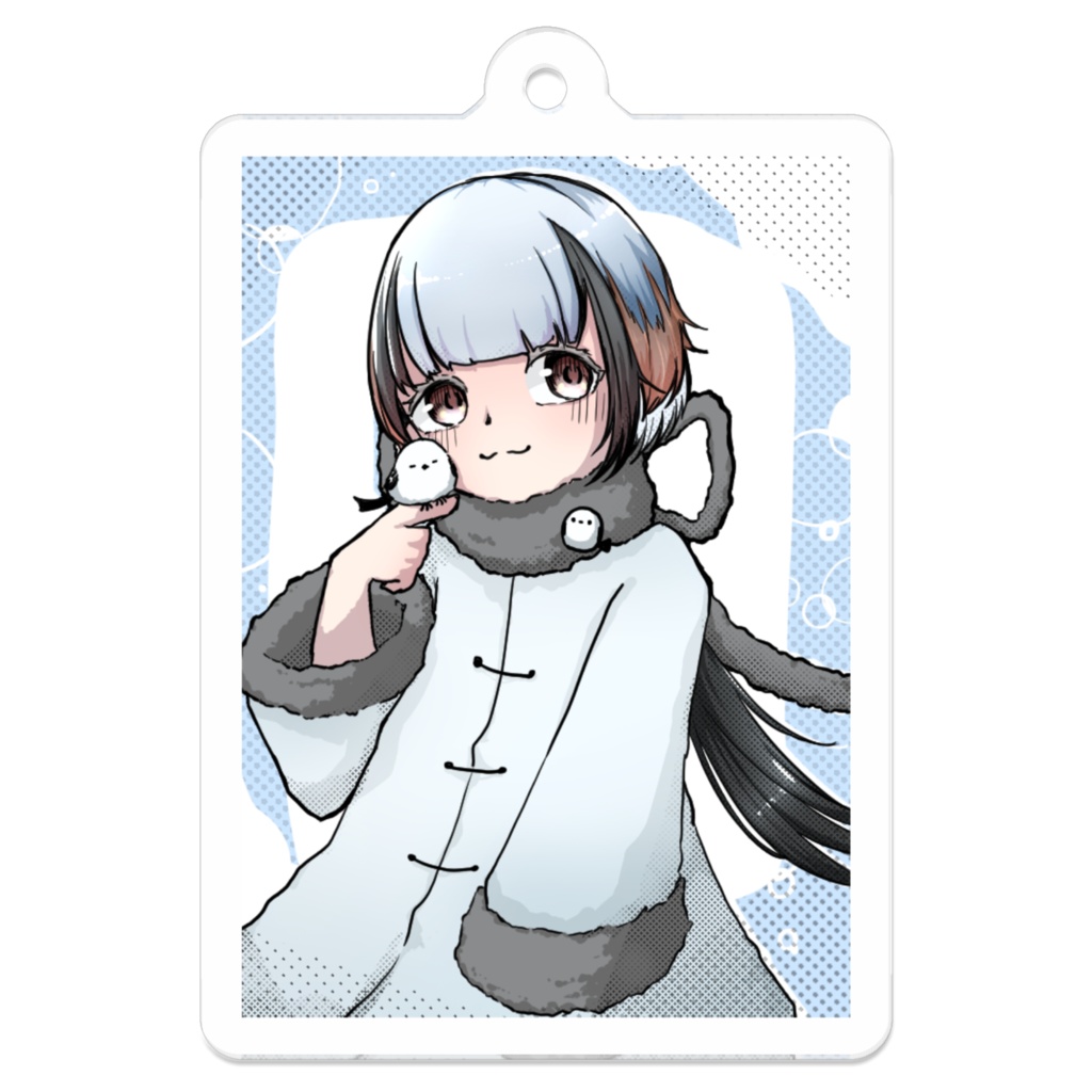 シマエナガ擬人化アクキー