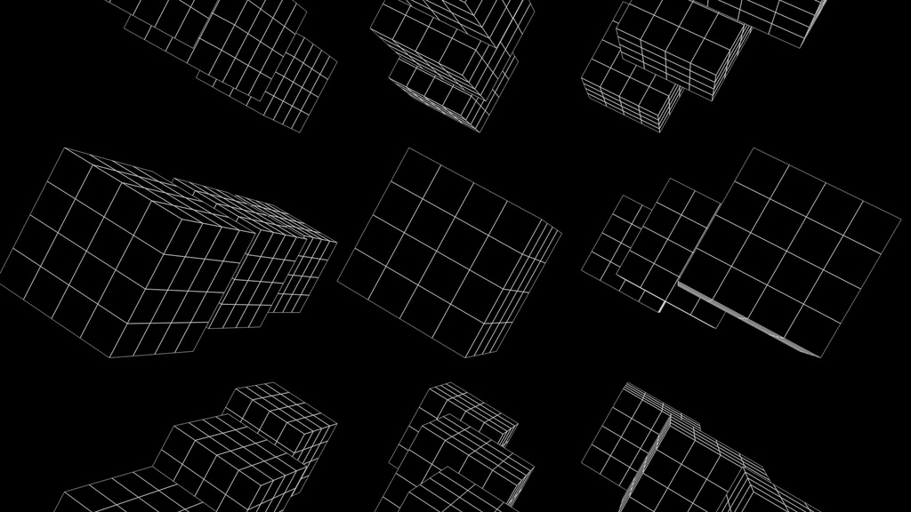【VJ loop】【5個入り】ワイヤーフレーム_vol.1