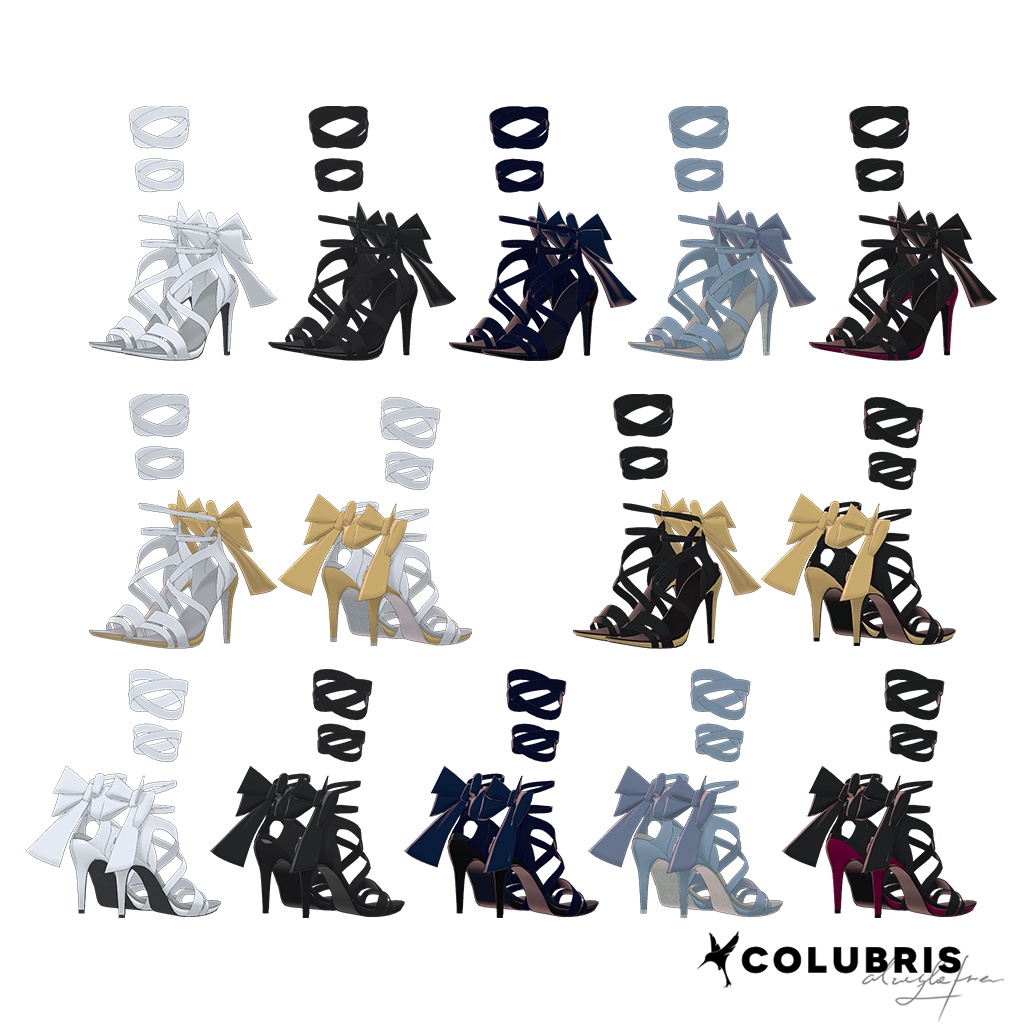 Shoe -「Strappy High Heel Sandals」For Grus