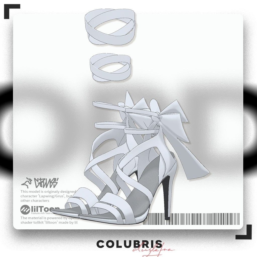 Shoe -「Strappy High Heel Sandals」For Grus