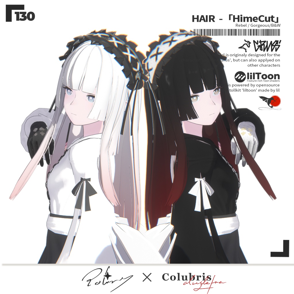 Hair -「Hime Cut 姫カット」- 6アバター対応