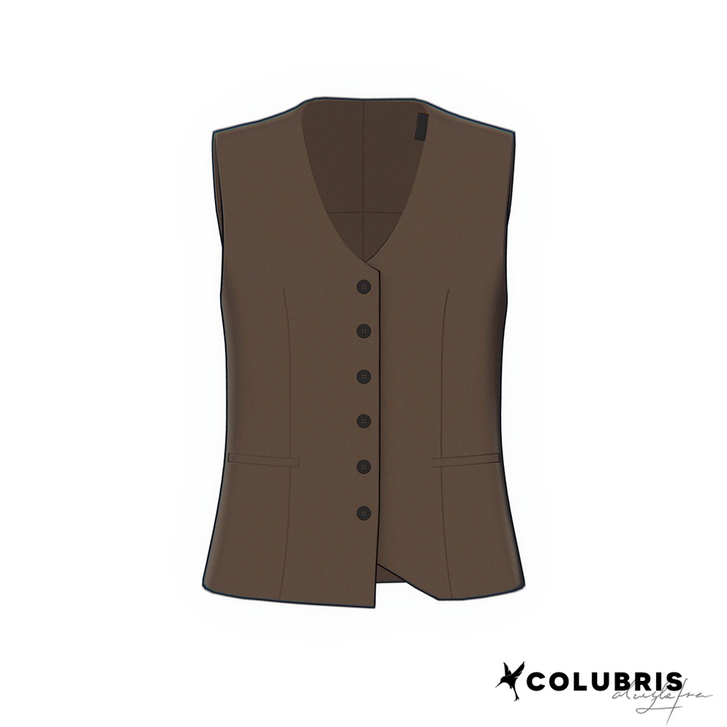 Top -「Low-Cut Fitted Vest」For Grus/Lapwing/Helvetica