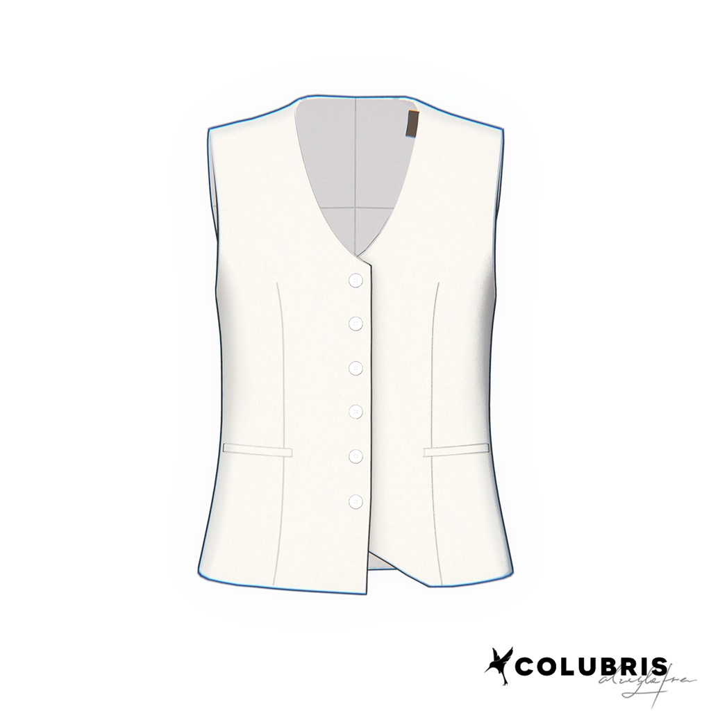 Top -「Low-Cut Fitted Vest」For Grus/Lapwing/Helvetica