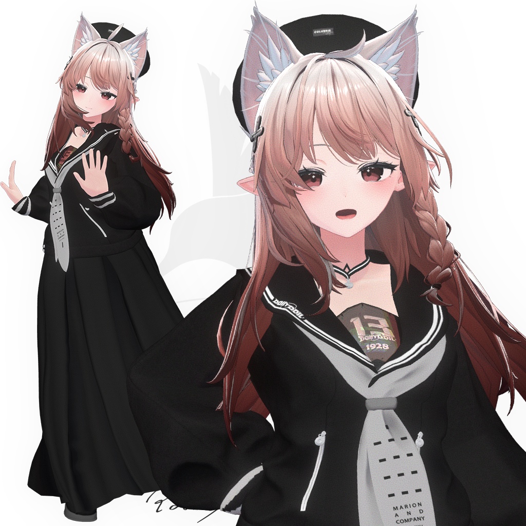 ⬛⬜PolarisXDollyDoll -「Noir Academy」for 9 Avatars
