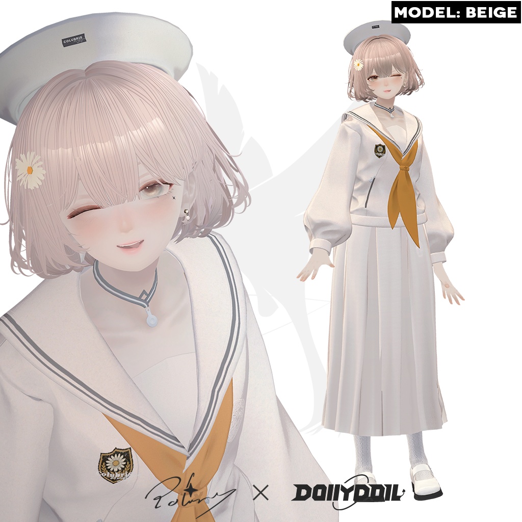 ⬛⬜PolarisXDollyDoll -「Noir Academy」for 8 Avatars