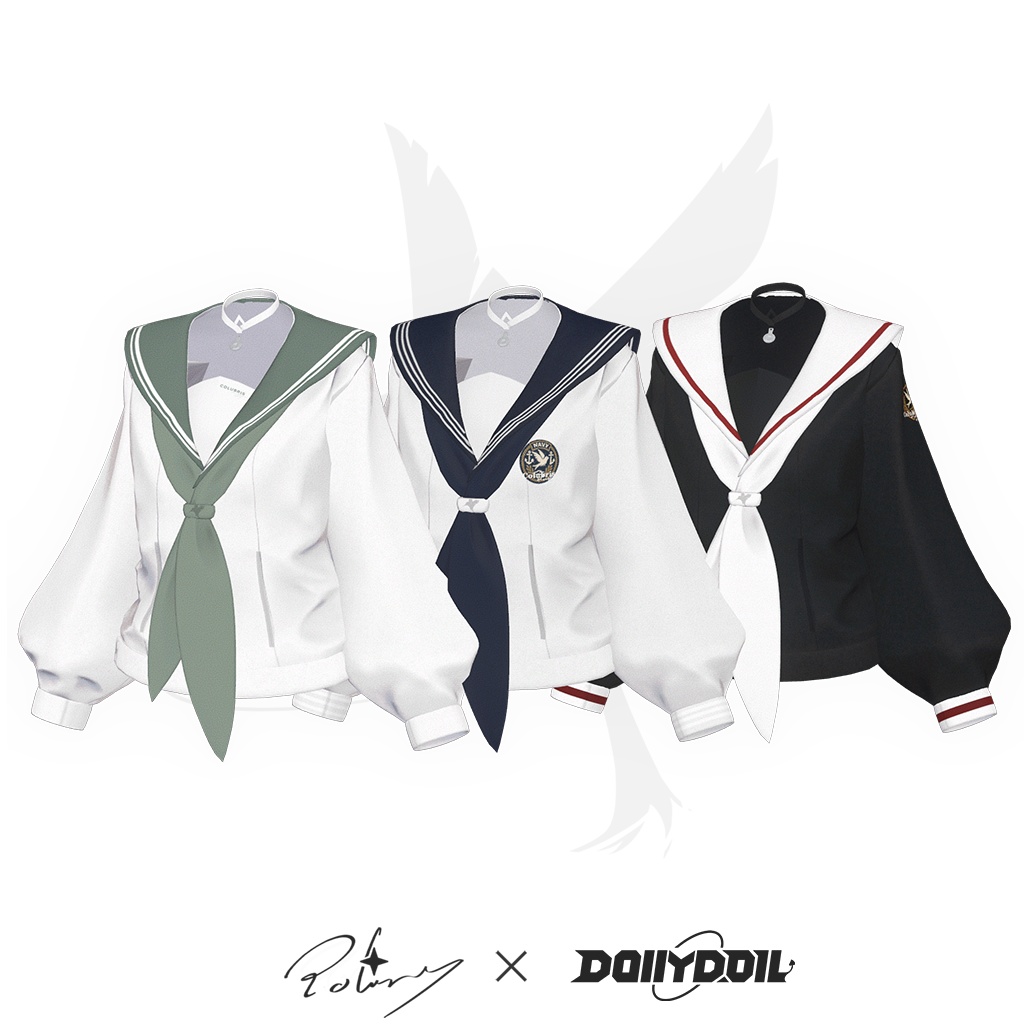 ⬛⬜PolarisXDollyDoll -「Noir Academy」for 8 Avatars