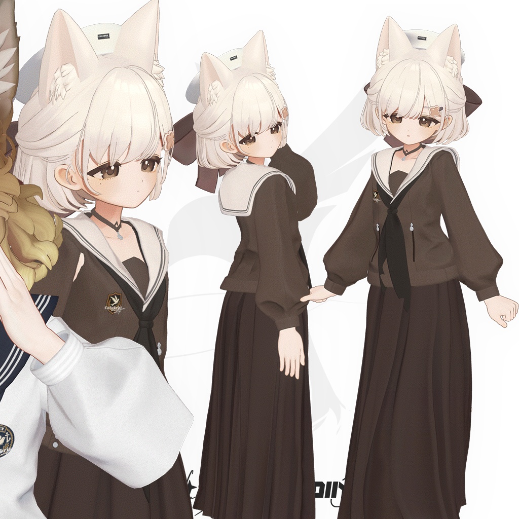 ⬛⬜PolarisXDollyDoll -「Noir Academy」for 8 Avatars