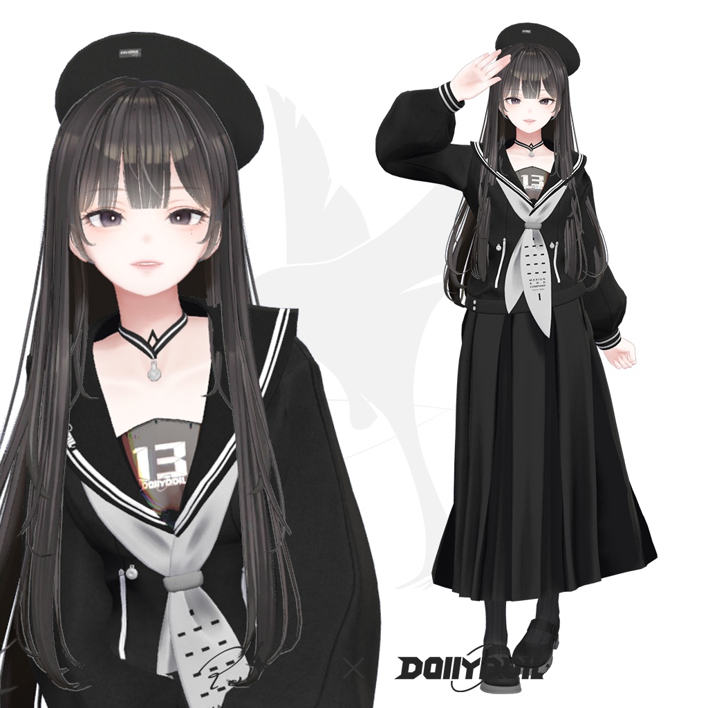 ⬛⬜PolarisXDollyDoll -「Noir Academy」for 8 Avatars