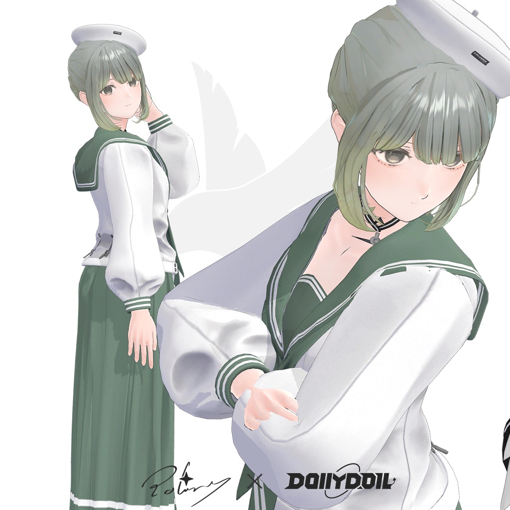 ⬛⬜PolarisXDollyDoll -「Noir Academy」for 8 Avatars