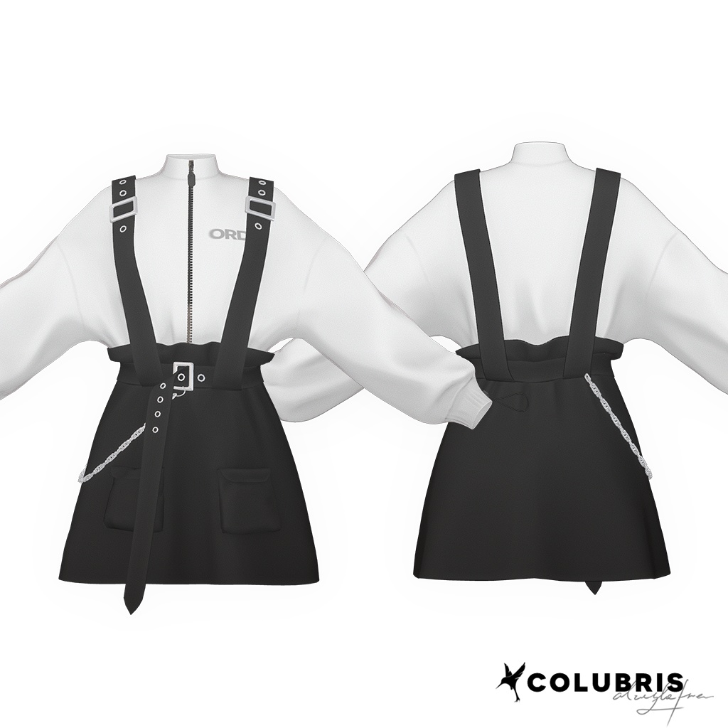 Dress -「Suspender Sweatshirt Dress」for 6 Avatars