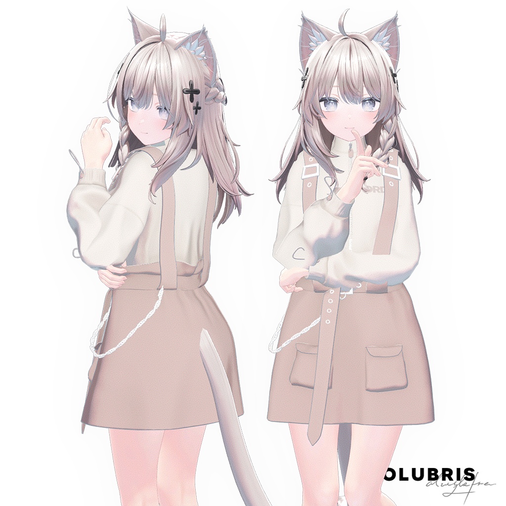 Dress -「Suspender Sweatshirt Dress」for 6 Avatars