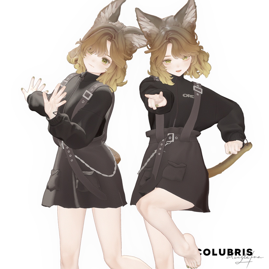 Dress -「Suspender Sweatshirt Dress」for 6 Avatars