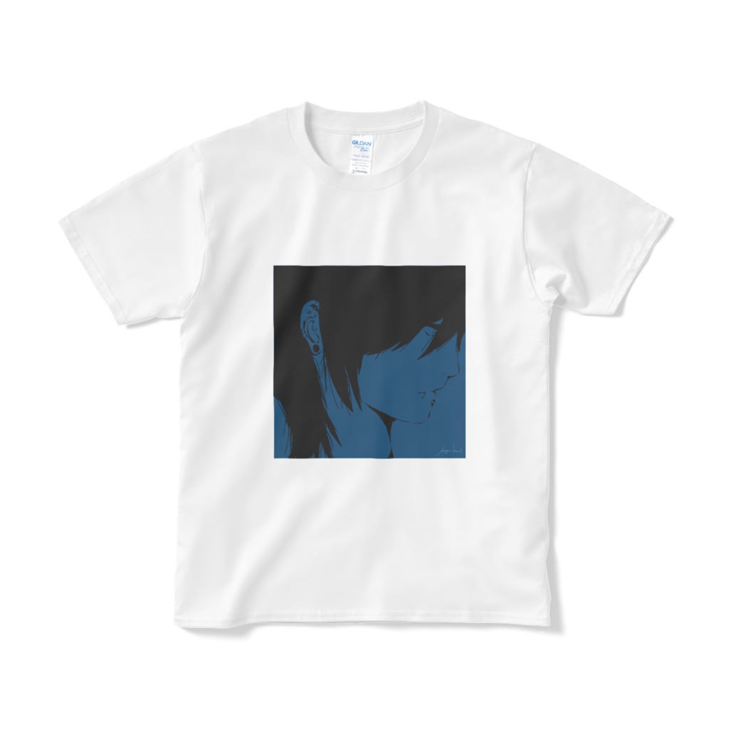 浮雲ケムリ自画像Tシャツ