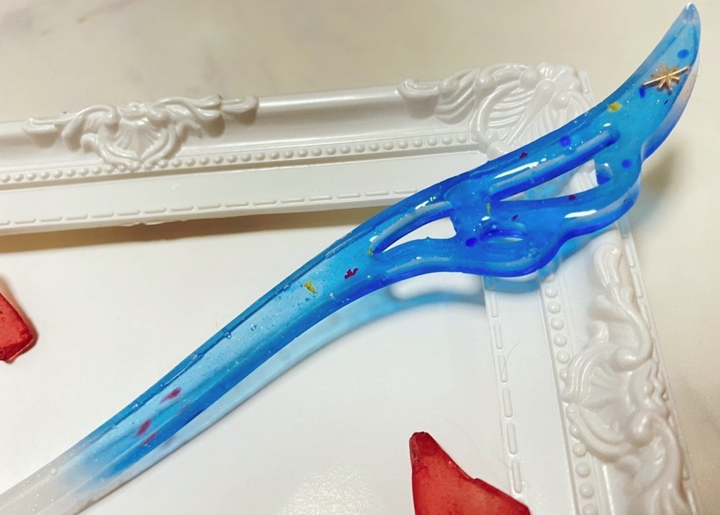 ブルーフィラメント モチーフかんざし
