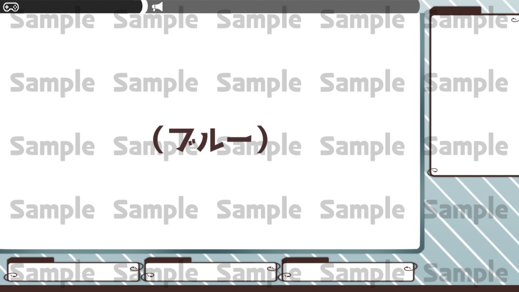 【配信者/VTuber向け】配信画面用フレームオーバーレイ(全5色)【第1弾】