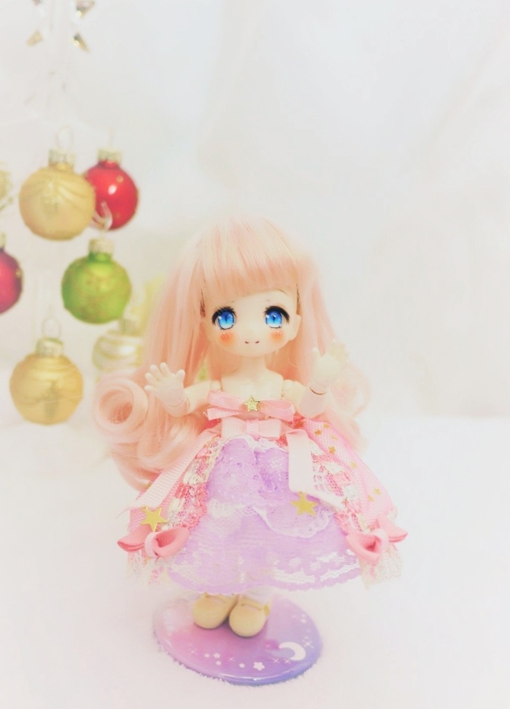 【オビツ11】星屑ドレス+ケープセット