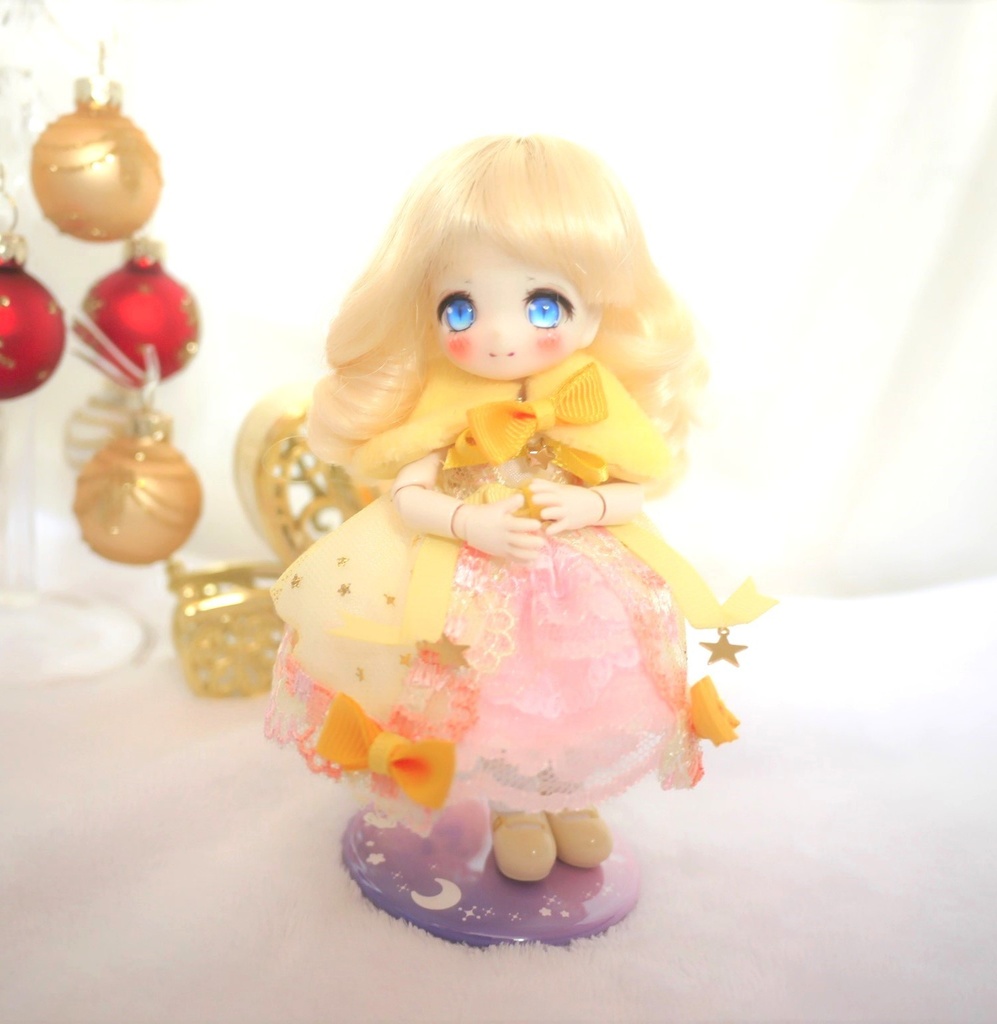 【オビツ11】星屑ドレス+ケープセット