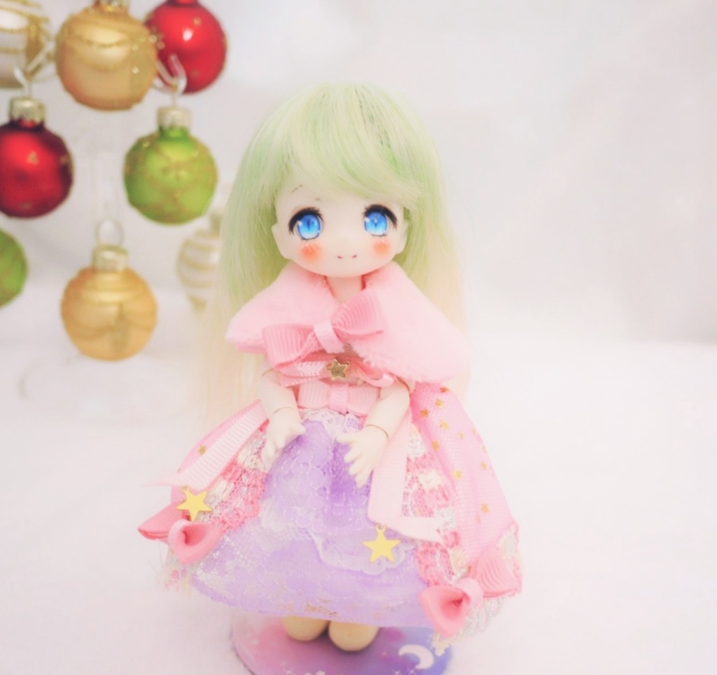 【オビツ11】星屑ドレス+ケープセット