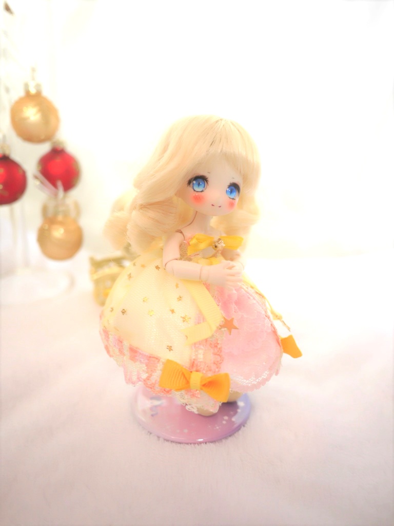 【オビツ11】星屑ドレス+ケープセット