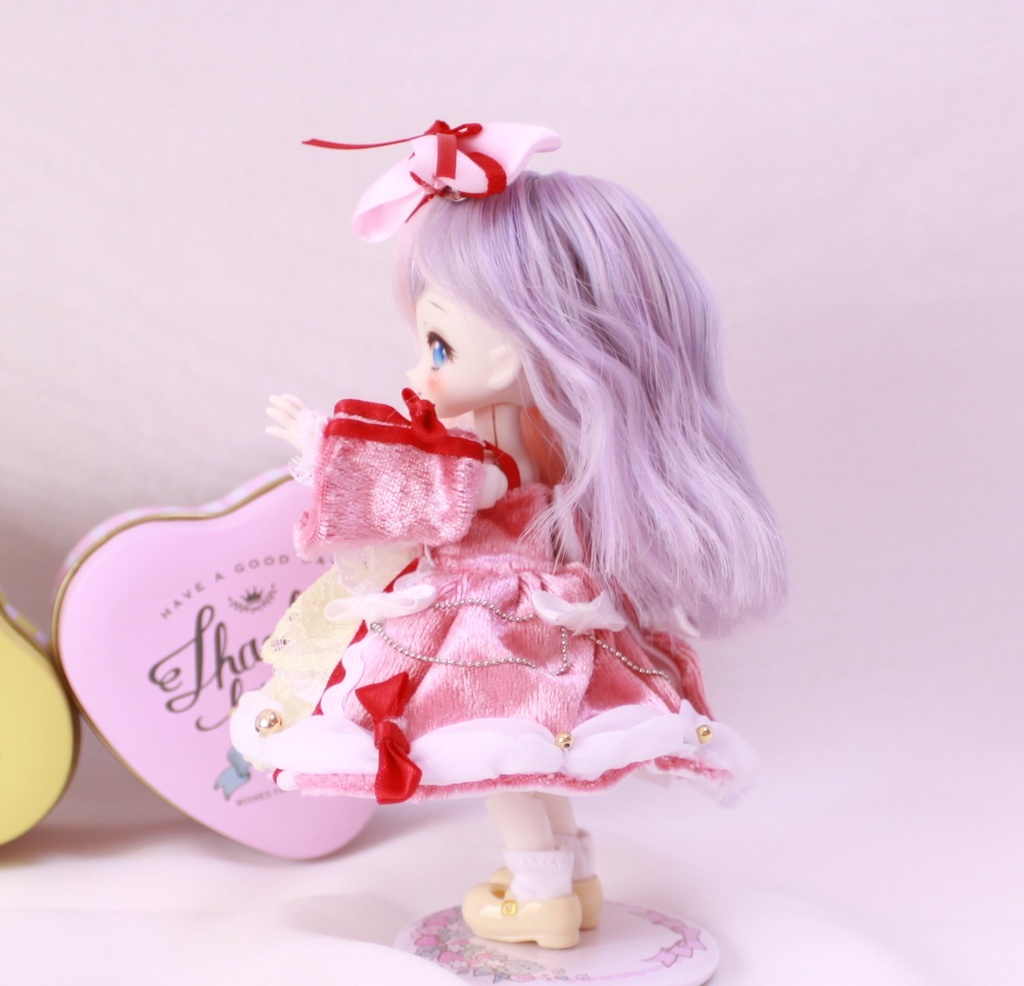 【オビツ11】バレンタインドレス・苺ショート