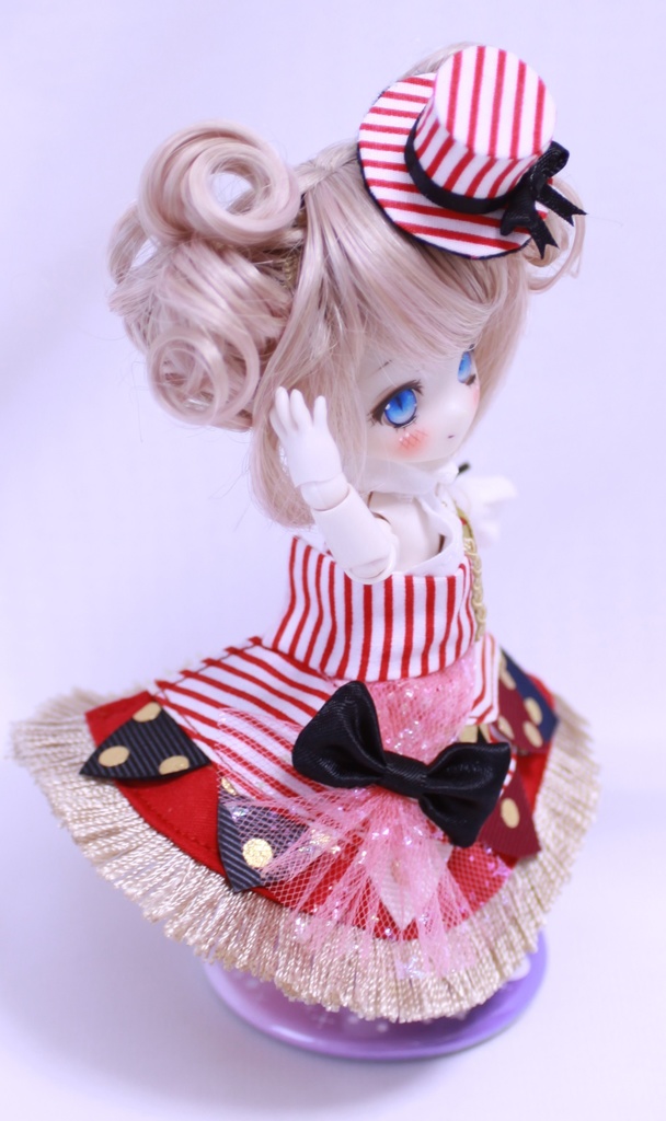 【オビツ11】〈サーカス〉団長少女のホルターネックワンピース(セット)