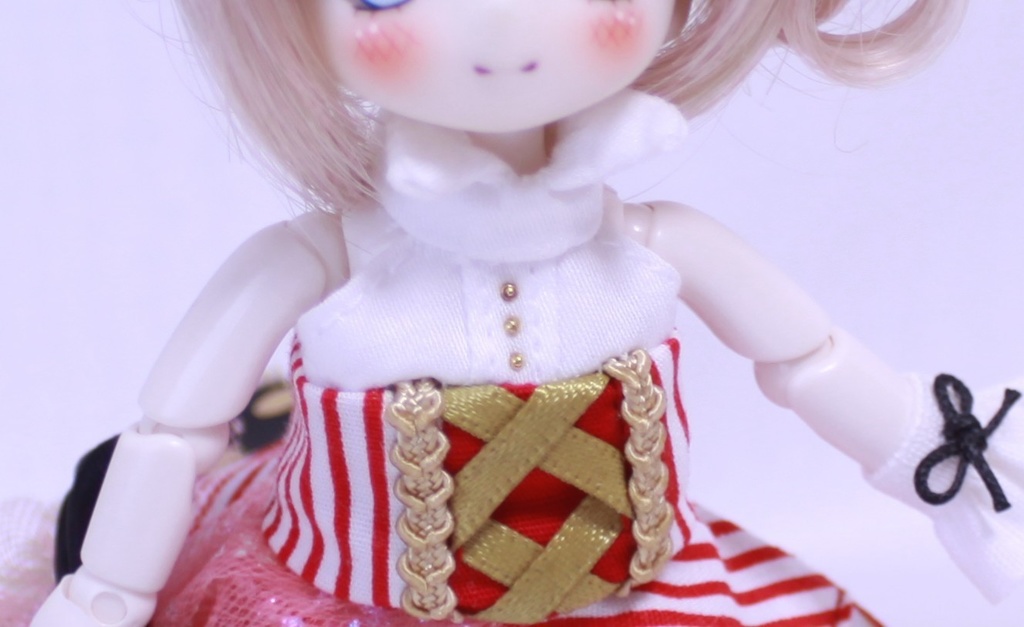 【オビツ11】〈サーカス〉団長少女のホルターネックワンピース(セット)