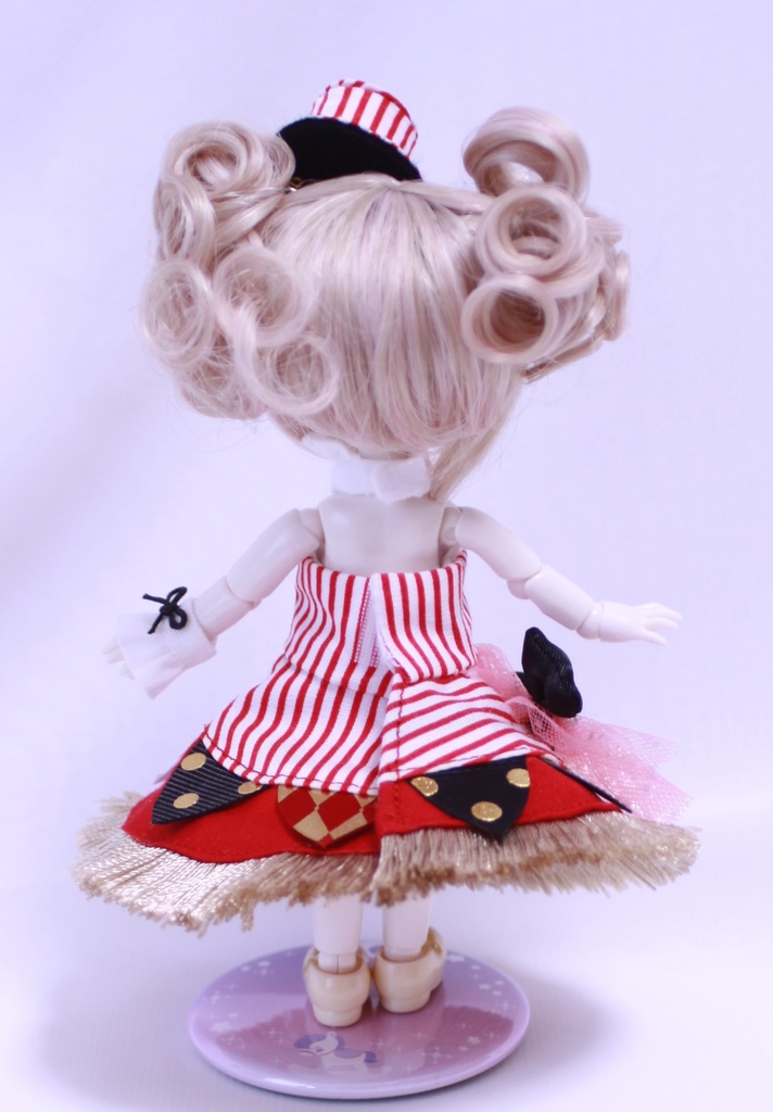 【オビツ11】〈サーカス〉団長少女のホルターネックワンピース(セット)