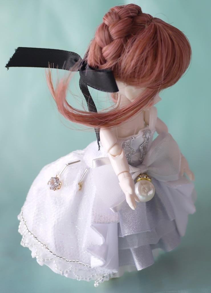 白銀のオーロラドレス