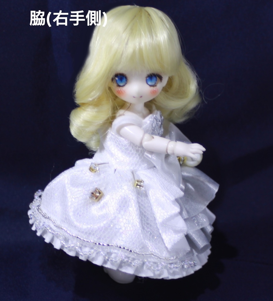 白銀のオーロラドレス