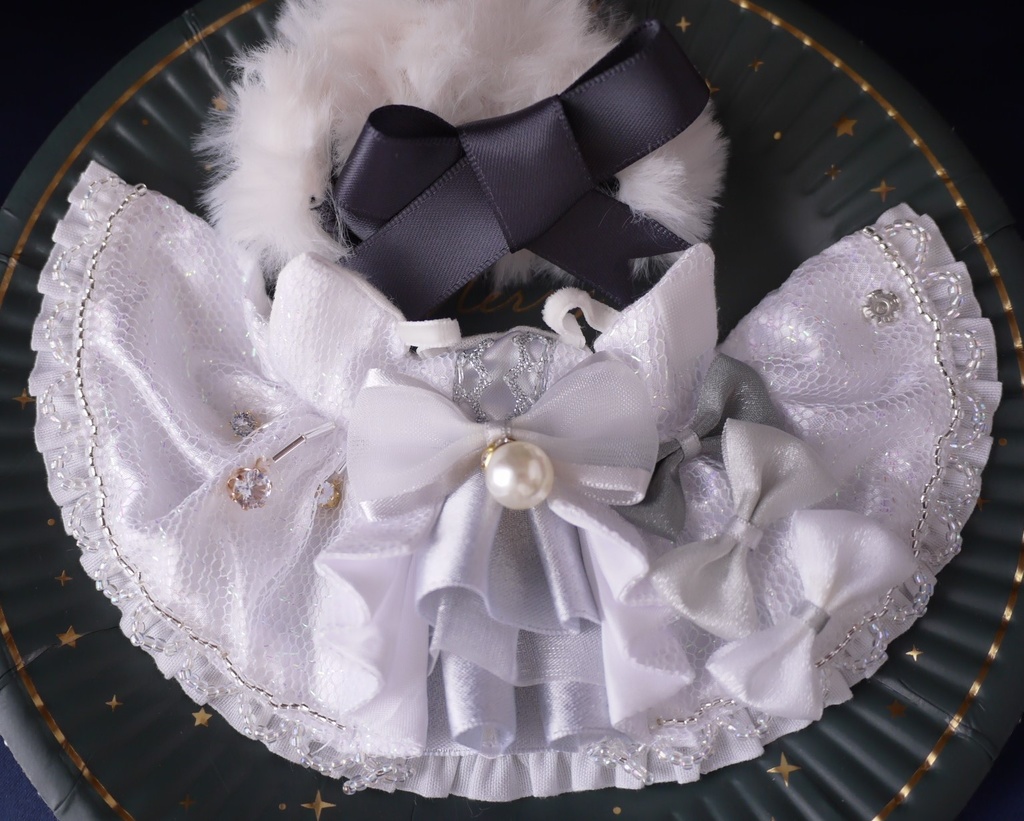 白銀のオーロラドレス