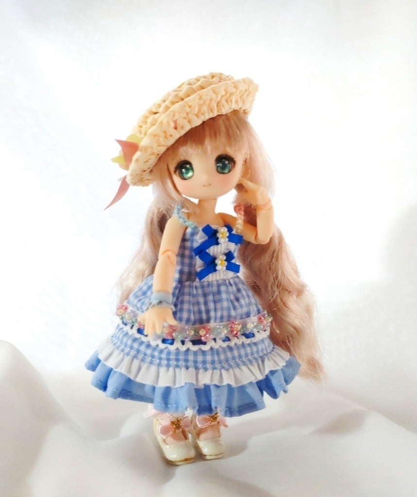 【オビツ11】初夏の庭園ワンピース