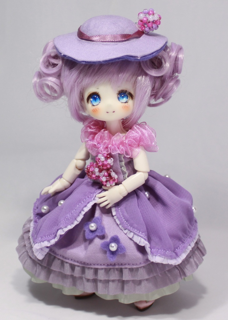 一時休止【オビツ11】紫陽花ドレス