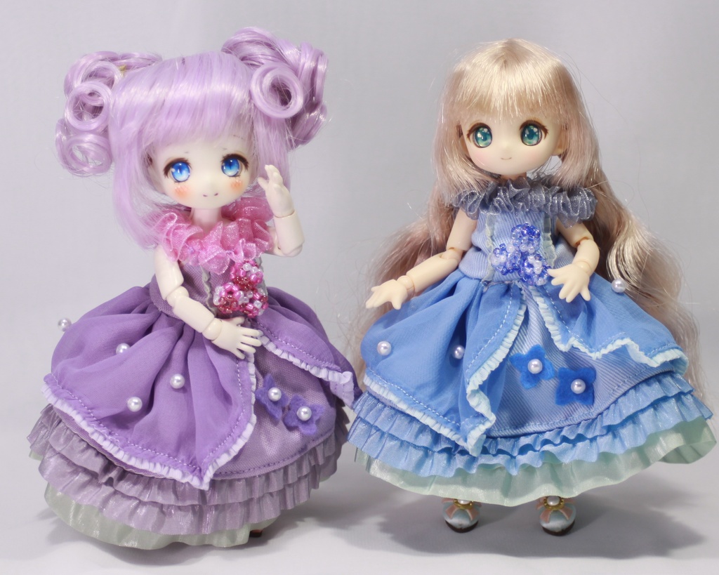 一時休止【オビツ11】紫陽花ドレス