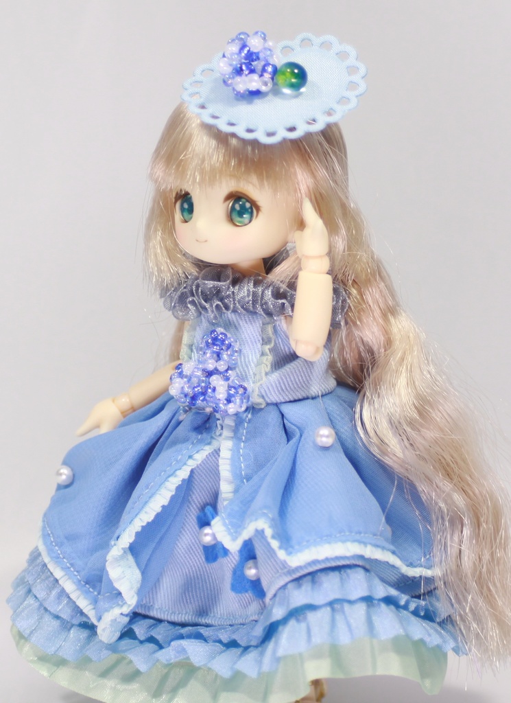 一時休止【オビツ11】紫陽花ドレス