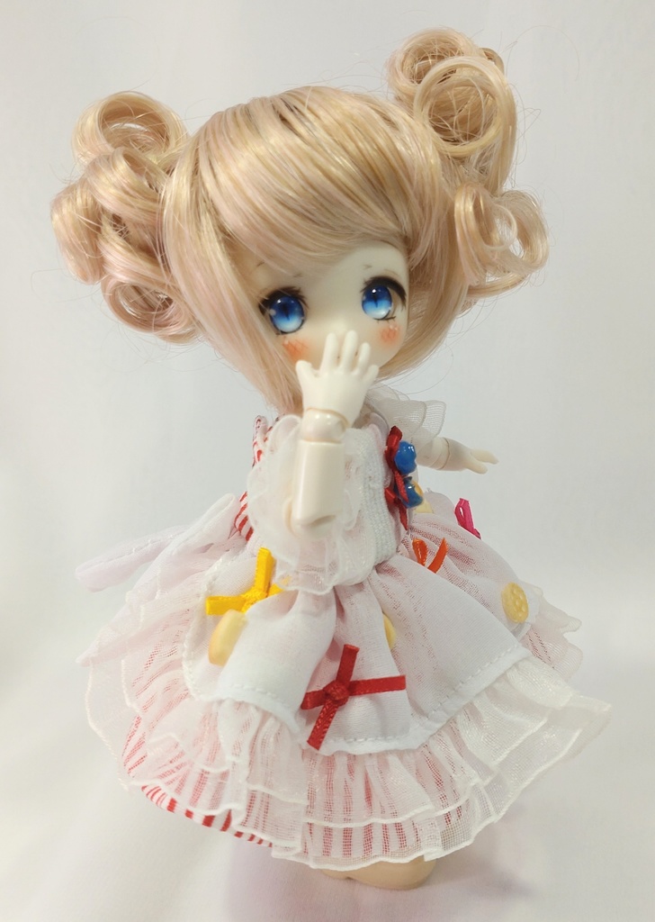 【オビツ11】食いしん坊ドレス・赤