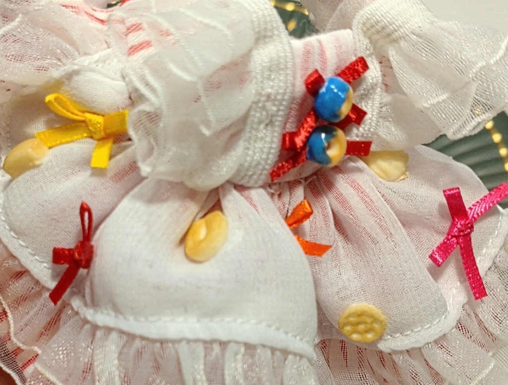 【オビツ11】食いしん坊ドレス・赤