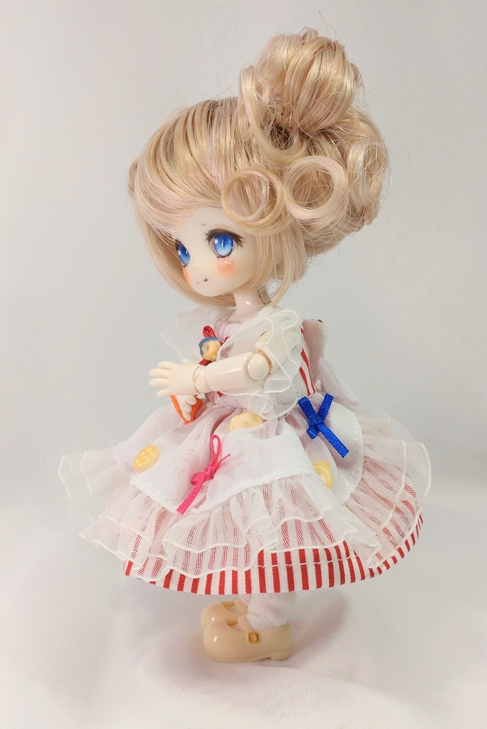 【オビツ11】食いしん坊ドレス・赤