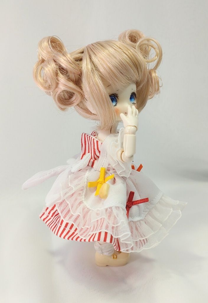 【オビツ11】食いしん坊ドレス・赤