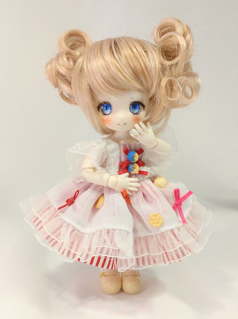 【オビツ11】食いしん坊ドレス・赤