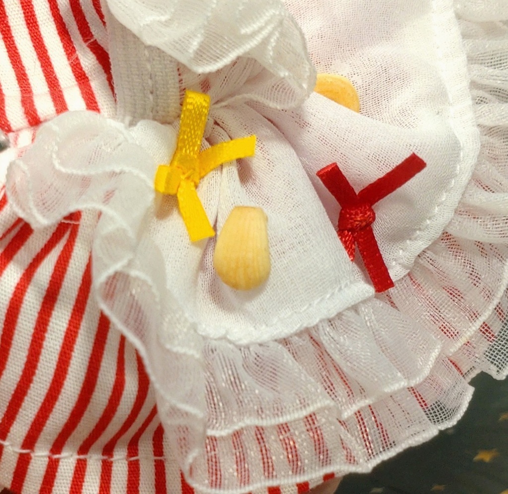 【オビツ11】食いしん坊ドレス・赤