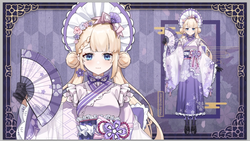 【Live2D Model】和風少女/大正和風【汎用型モデル】