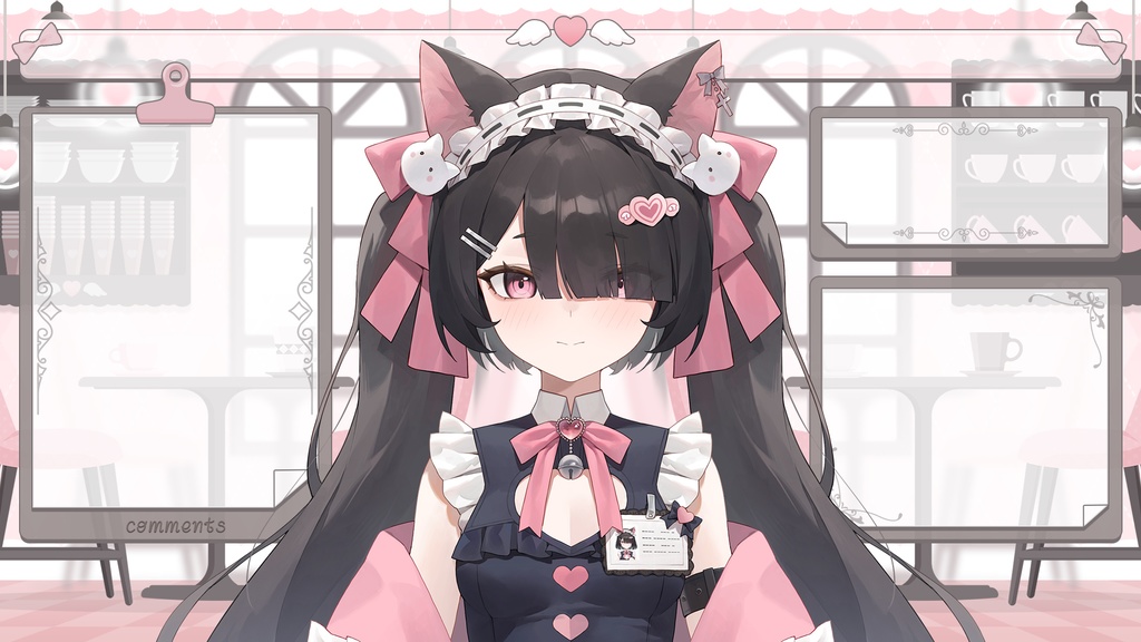 【UI+日程表】メイドカフェ/Maid Cafe【全八色psd付き】